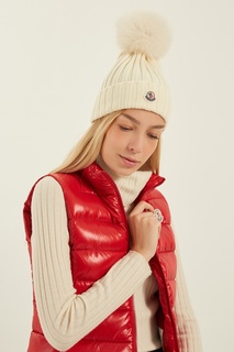 Шерстяная шапка с помпоном Moncler