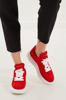 Красные текстильные кроссовки Oversized Alexander Mc Queen