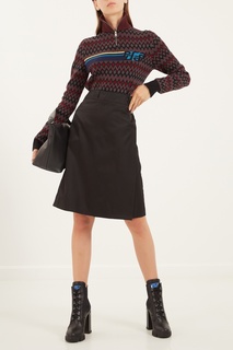 Кожаные ботинки на шнуровке Prada
