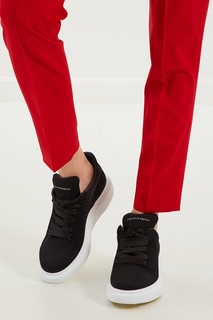 Черные текстильные кроссовки Oversized Alexander Mc Queen