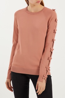 Персиковый свитер с бантами RED Valentino