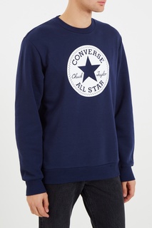 Синий свитшот с логотипом Converse