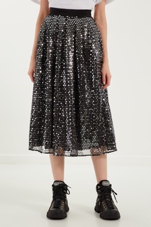 Юбка с серебристыми пайетками Msgm