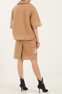 Бежевый жакет Prada
