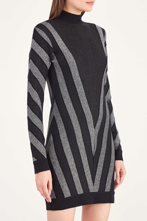 Трикотажное платье в полоску Balmain
