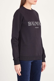 Черный свитшот с логотипом Balmain