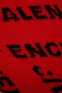 Красная шапка с логотипом Balenciaga