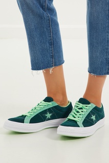Зеленые кеды Converse