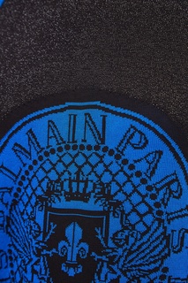 Cиний свитшот с логотипом Balmain