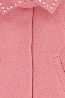 Розовое пальто с отделкой Mi Mi Sol