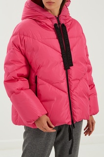 Розовая куртка со шнурками Moncler