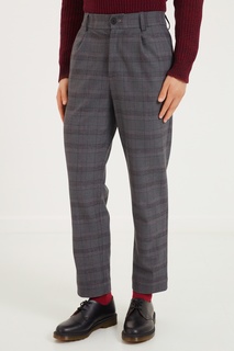 Серые брюки в клетку Tryyt