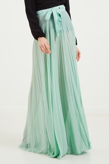 Зеленая плиссированная юбка Elisabetta Franchi