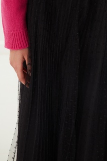 Черная юбка миди RED Valentino
