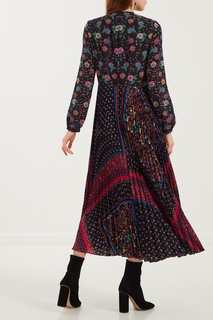 Черное платье с принтом RED Valentino
