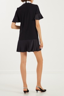 Черное платье с воланами RED Valentino