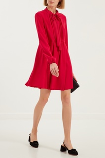 Красное мини-платье с завязками RED Valentino
