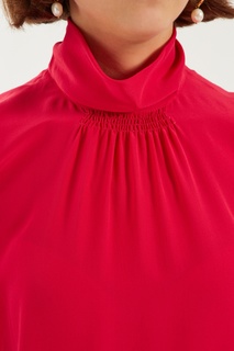 Розовая шелковая блузка RED Valentino