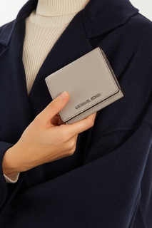 Серый кошелек с логотипом Money Pieces Michael Michael Kors