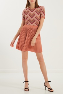Платье с плиссированным подолом Elisabetta Franchi