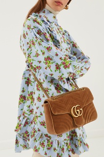 Бежевая сумка GG Marmont Gucci