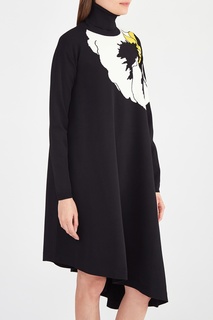 Платье с высоким воротником Valentino