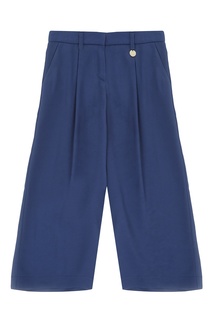 Широкие голубые брюки Simonetta Mini