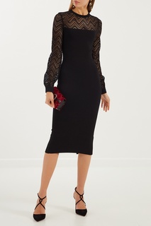 Комбинированное платье миди Roland Mouret