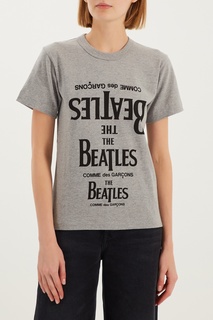 Серая футболка Beatles CDG Comme DES GarÇons Play