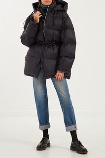 Черный пуховик с капюшоном Acne Studios