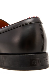 Черные лоферы с кисточкой Gucci Man