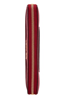 Бордовый кожаный кошелек Money Pieces Michael Michael Kors