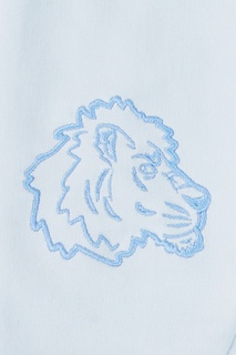 Свободные голубые брюки с вышивкой Kenzo