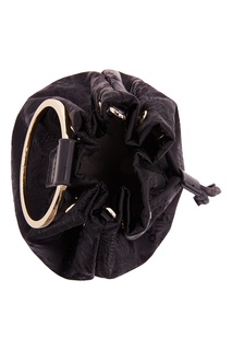 Черная текстильная сумка с кольцом Adolfo Dominguez