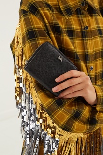 Черный кожаный кошелек Money Pieces Michael Michael Kors