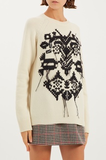 Бежевый шерстяной джемпер RED Valentino