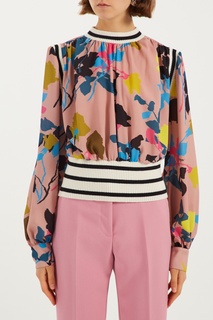 Блузка с контрастной отделкой Msgm