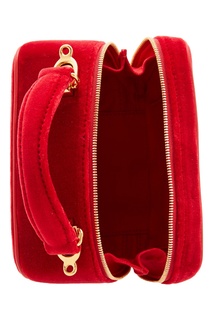 Красная бархатная сумка Baby Laura Mark Cross