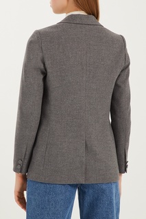 Однобортный серый жакет Claudie Pierlot