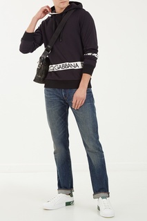 Черное худи из хлопка Dolce & Gabbana