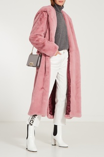 Розовое пальто из искусственного меха Stella Golden Goose Deluxe Brand