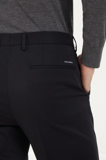 Черные брюки из хлопка Dolce & Gabbana
