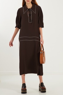 Коричневое платье Marni