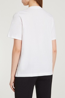 Белая футболка с пайетками Markus Lupfer