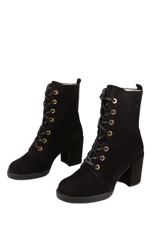 Черные ботинки на шнуровке Climbing Stuart Weitzman
