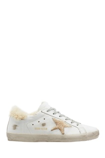 Кроссовки SuperStar с отделкой из овчины Golden Goose Deluxe Brand