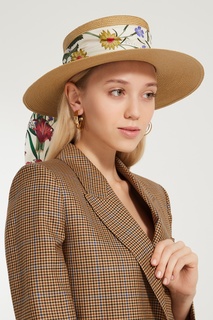 Шляпа из папье-маше с лентой Gucci