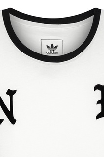 Белая с черным футболка adidas x Neighborhood