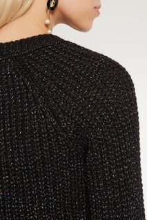 Черный пуловер с люрексом Fashion.Love.Story.