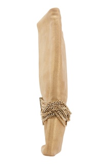 Золотистый клатч Chandra Jimmy Choo